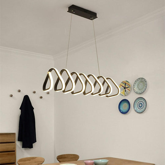 Triangular Pendant – Acrylic LED Kitchen and Dining Room Ceiling Light