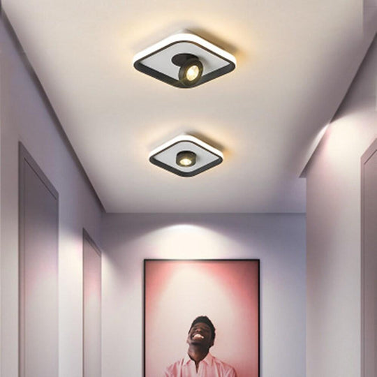 Rounded Square Adjustable LED Spotlight Ceiling Light