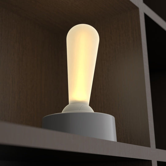 Portable USB Bedside Desk Night Light with Modern Toggle Switch – Warm White LED Ambient Lamp