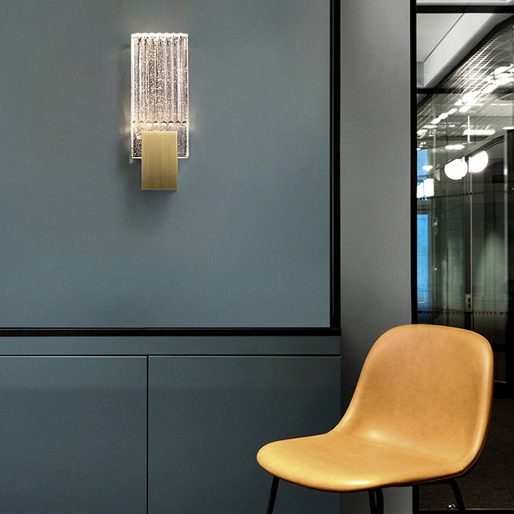 Postmodern Minimalist LED Crystal Wall Sconce