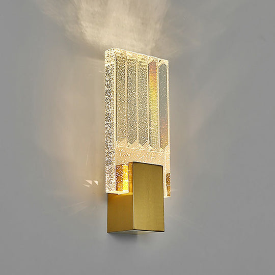 Postmodern Minimalist LED Crystal Wall Sconce
