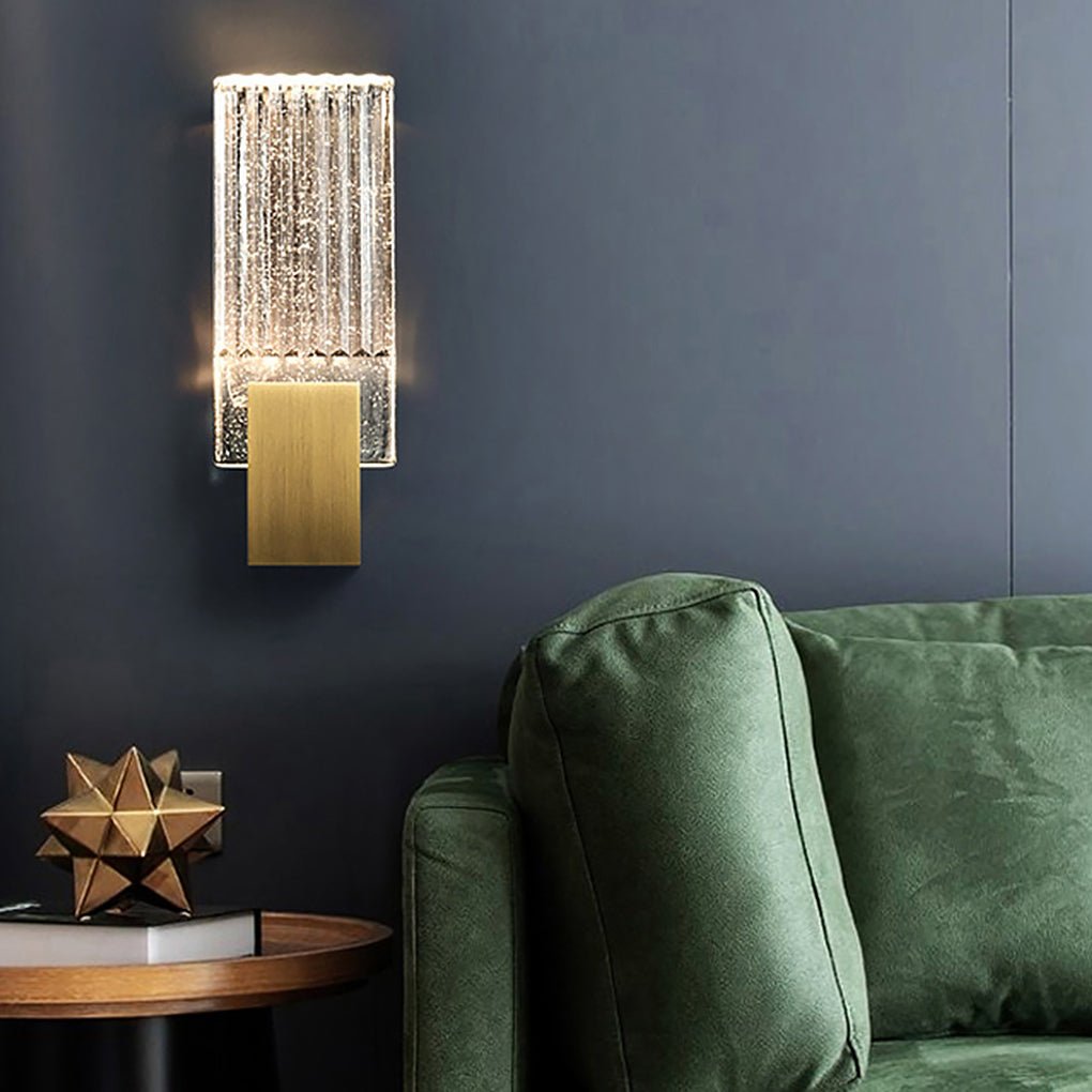 Postmodern Minimalist LED Crystal Wall Sconce