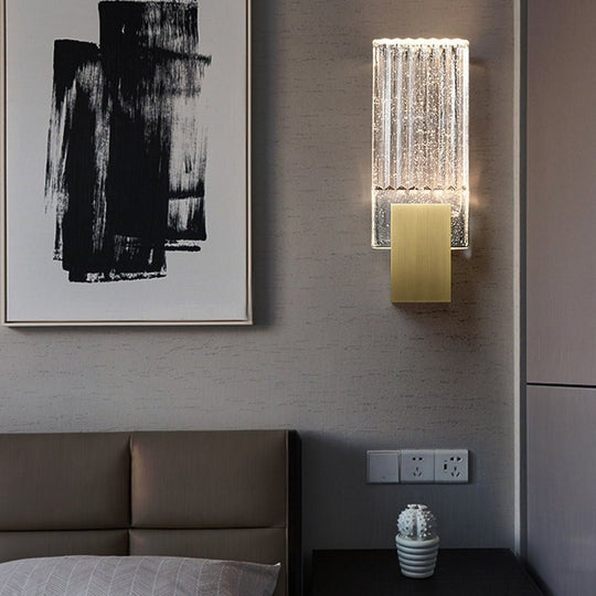 Postmodern Minimalist LED Crystal Wall Sconce