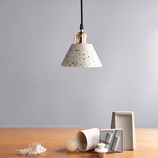 Cone Shaped Ceramic LED Modern Pendant Light