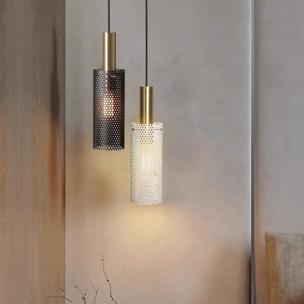 Cylinder Hanging Metal LED Pendant Light