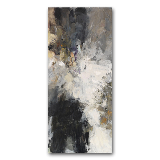 Urban Abstract Wall Art Neutral Colors Canvas Print