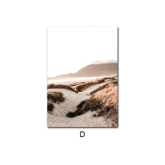 Beach Sunset Landscape Canvas Print Pictures of Calm