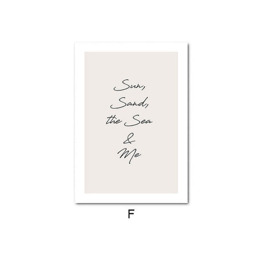 Beach Sunset Landscape Canvas Print Pictures of Calm