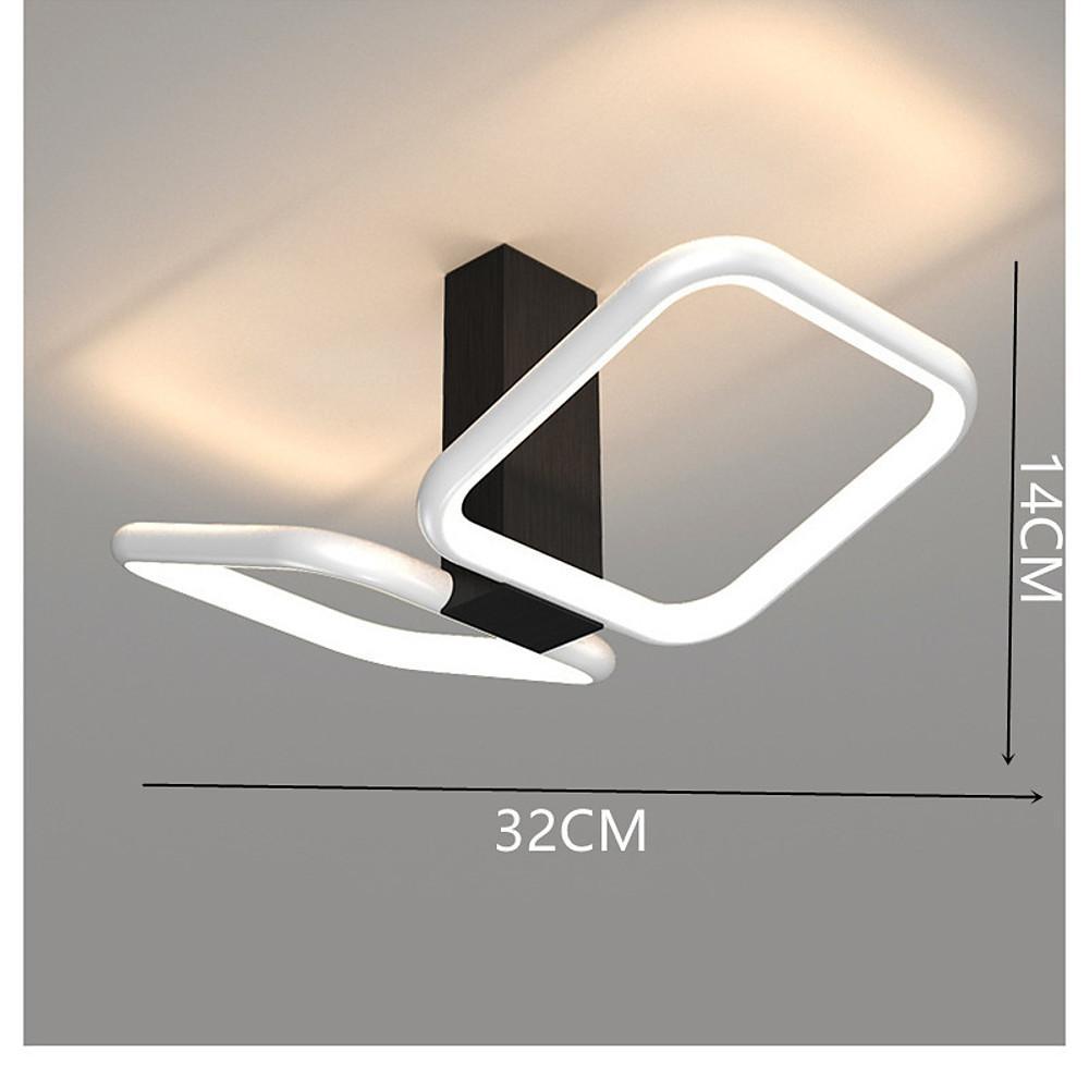 Squares Reflective Gold LED Flush Mount Ceiling Light