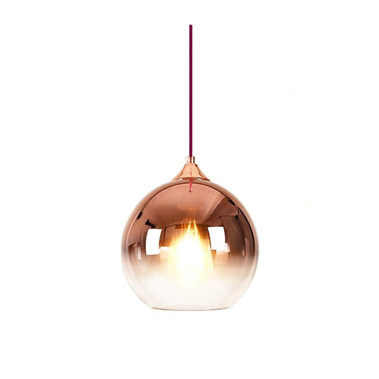 Gradient Color Glass Globe Pendant Light