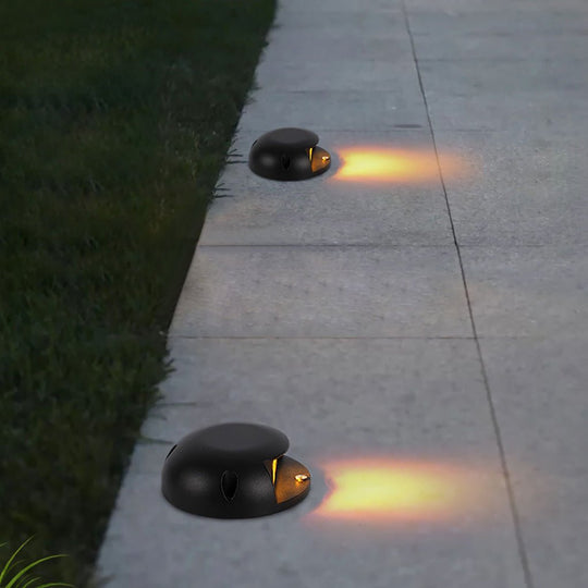 Modern Round LED Flush Mounted Step Light for Outdoor Decking