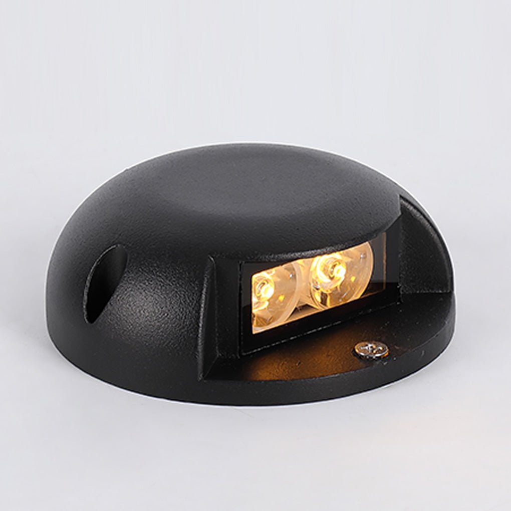 Modern Round LED Flush Mounted Step Light for Outdoor Decking