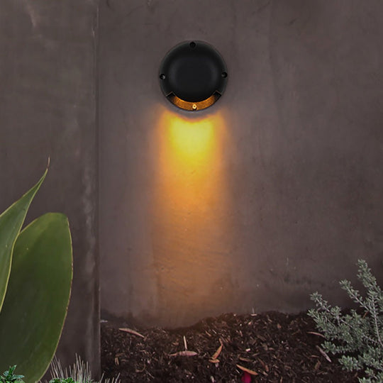 Modern Round LED Flush Mounted Step Light for Outdoor Decking