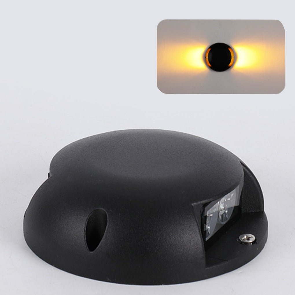 Modern Round LED Flush Mounted Step Light for Outdoor Decking