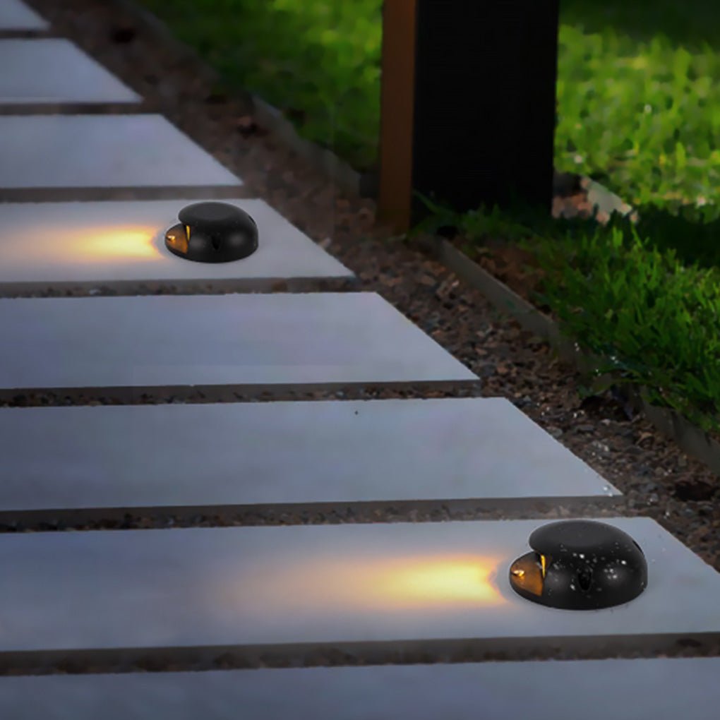 Modern Round LED Flush Mounted Step Light for Outdoor Decking