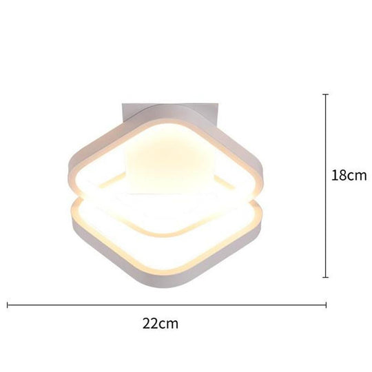 Geometric Shape LED Modern Ceiling Light – Flush Mount