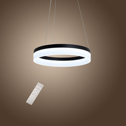 Circular Contemporary – Aluminum Acrylic LED Pendant Ceiling Light