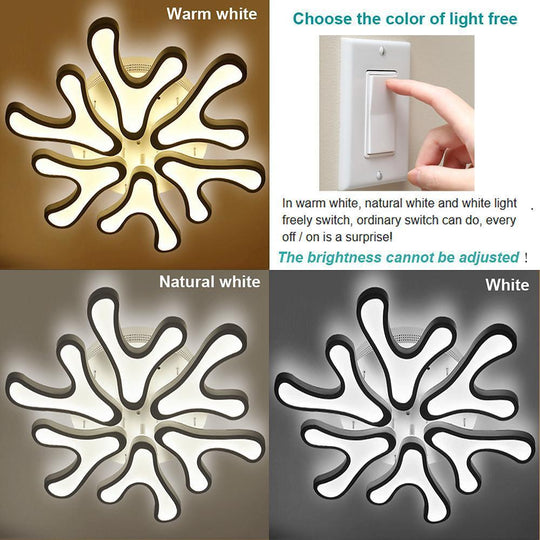 Creative Flower Dimmable LED Nordic Flush Mount Ceiling Light
