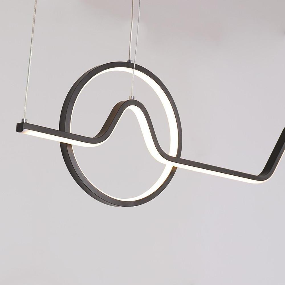 Circular Linear Dimmable LED Modern Chandelier