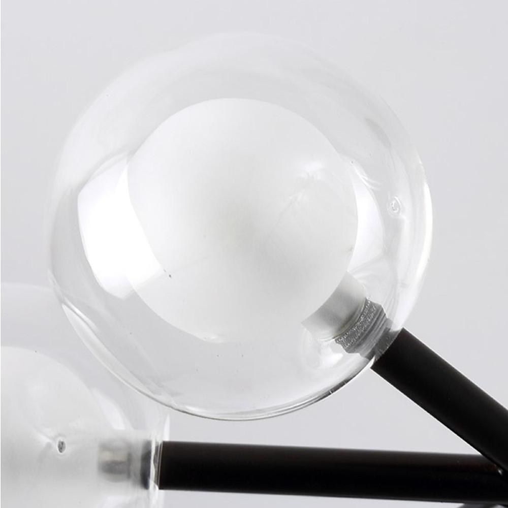 25-Light LED Cluster Glass Bubble Sputnik Chandelier