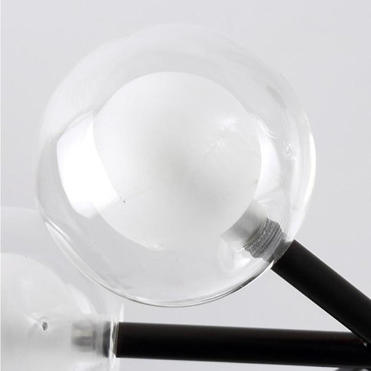 25-Light LED Cluster Glass Bubble Sputnik Chandelier