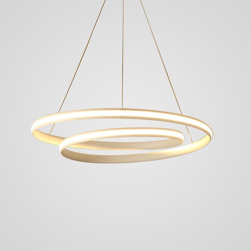18'' Spiral-Shaped Dimmable LED Modern Pendant Light