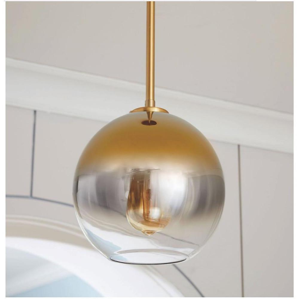 Modern Gradient Glass Globe LED Pendant Ceiling Light