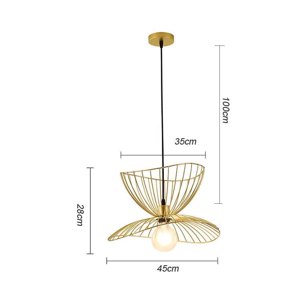 Artistic Double Wire Basket LED Vintage Pendant Light