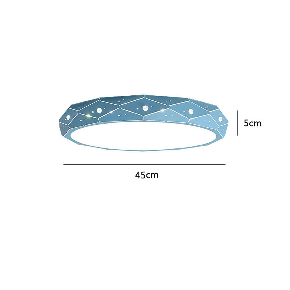 Circular Flush Mount Drum LED Ceiling Light – Modern Nordic Style