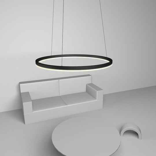 Geometric Slimline Circular Chandeliers Entry Light Dimmable Ceiling Light
