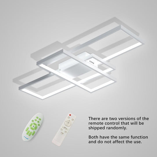 Display of Rectangles Abstract LED Flush Mount Ceiling Light