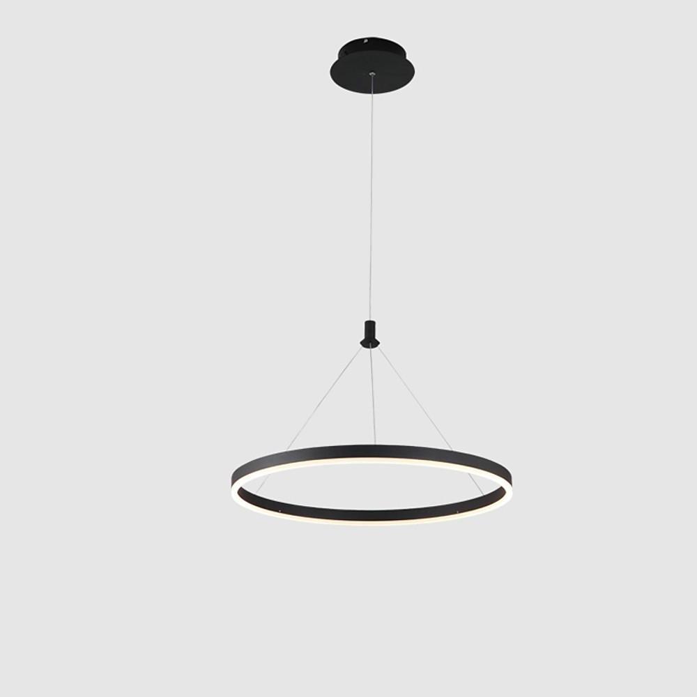 Corona 12" 16" 24" Wide Circle LED Ring Glow Modern Chandelier Pendant Light