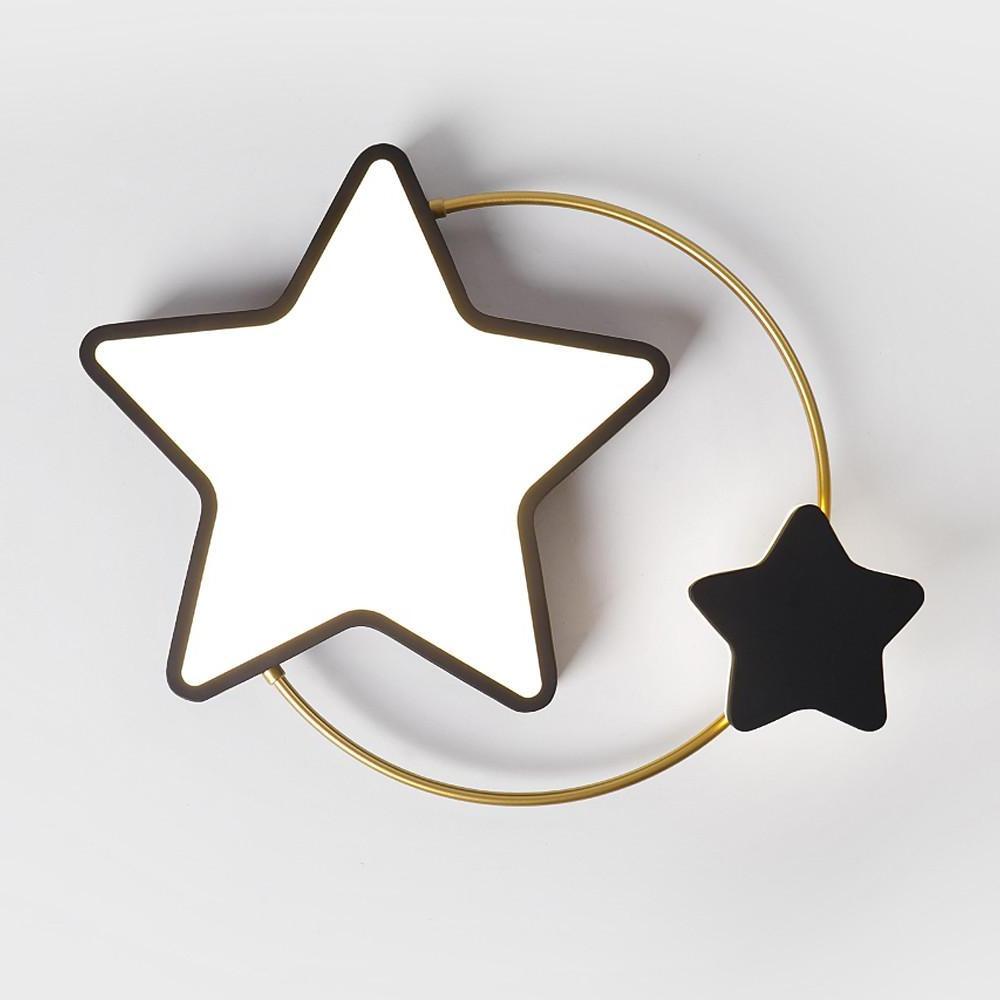 2 Star Shapes Flush Mount LED Ceiling Light for Bedroom