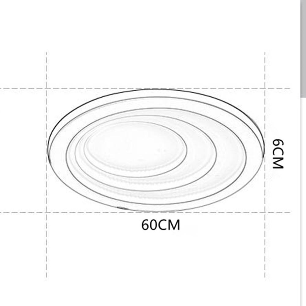 4 Graduated Circles LED Nordic Ceiling Light – Modern Flush Mount