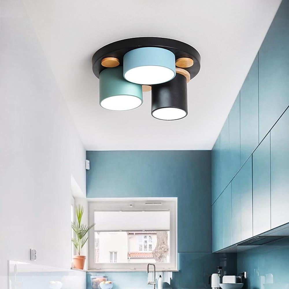 Rounded Cylindrical LED Ceiling Light – Modern Flush Mount Lighting