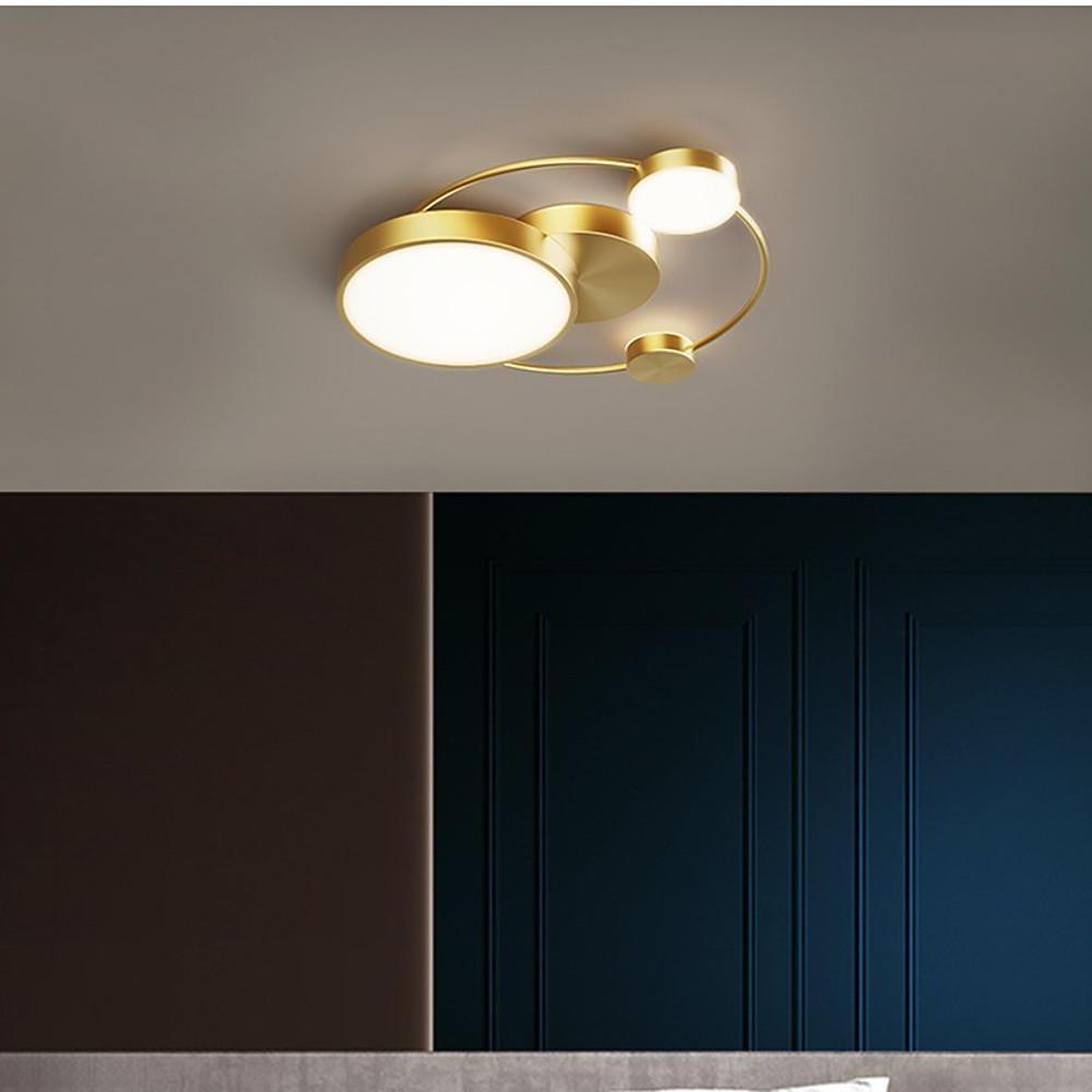 Artistic Circles Design Dimmable LED Modern Flush Mount Ceiling Light