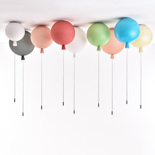 Acrylic Airballoon Shaped LED Flush Mount Ceiling Light