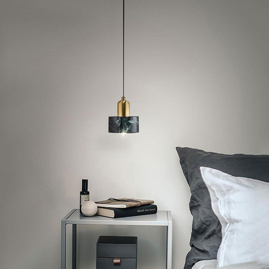 Nordic Ceramic Pendant Lighting Marble Metal Ceiling Light