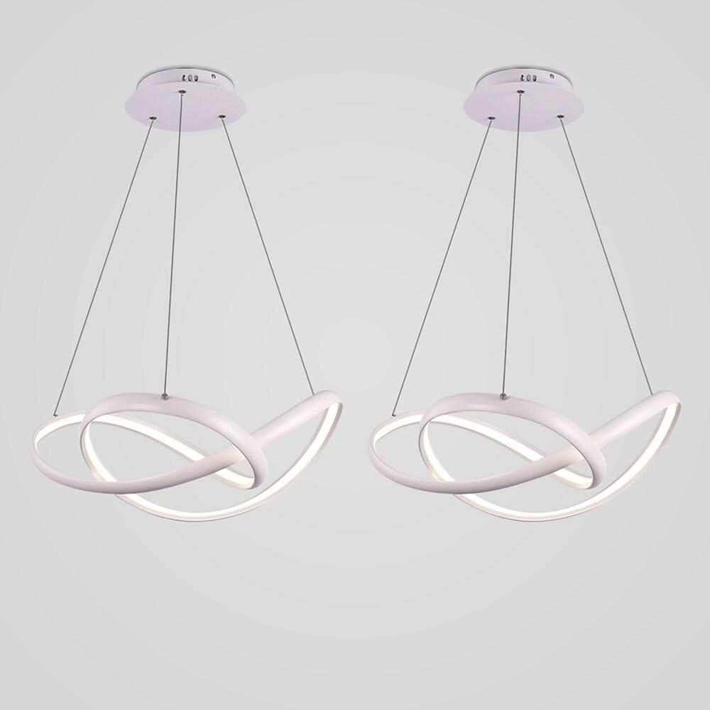 Interweaving Curved Décor Dimmable LED Adjustable Modern Pendant Light