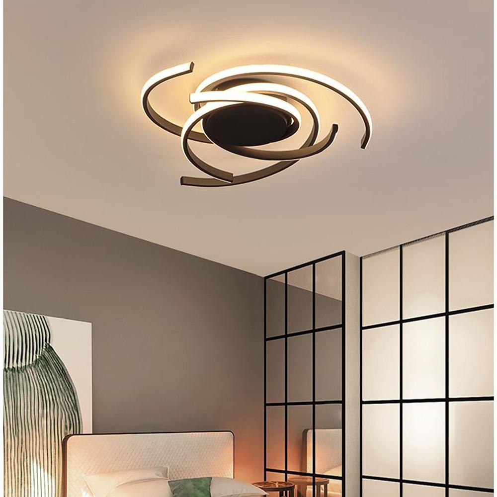22" Scattered Semicircle Artistic Flush Mount LED Ceiling Light