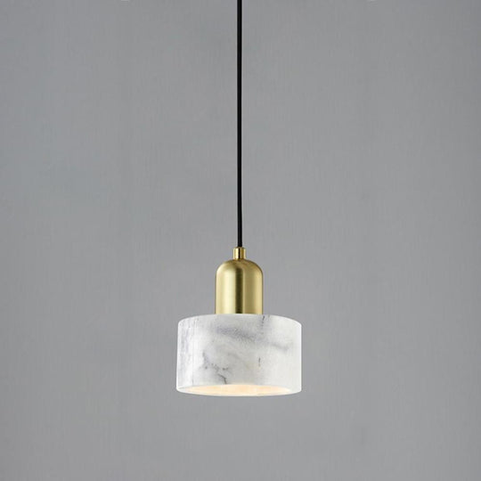 Nordic Ceramic Pendant Lighting Marble Metal Ceiling Light