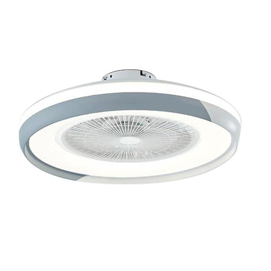 Circular Dimmable Bladeless Ceiling Fan with LED Light