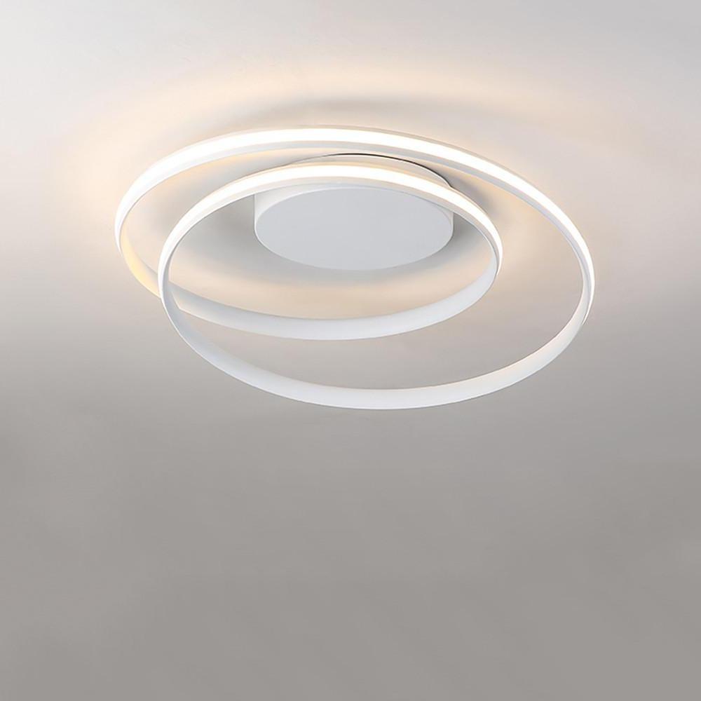 Spiraling Halo Circular LED Modern Flush Mount Ceiling Light