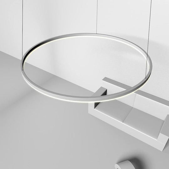 Geometric Slimline Circular Chandeliers Entry Light Dimmable Ceiling Light