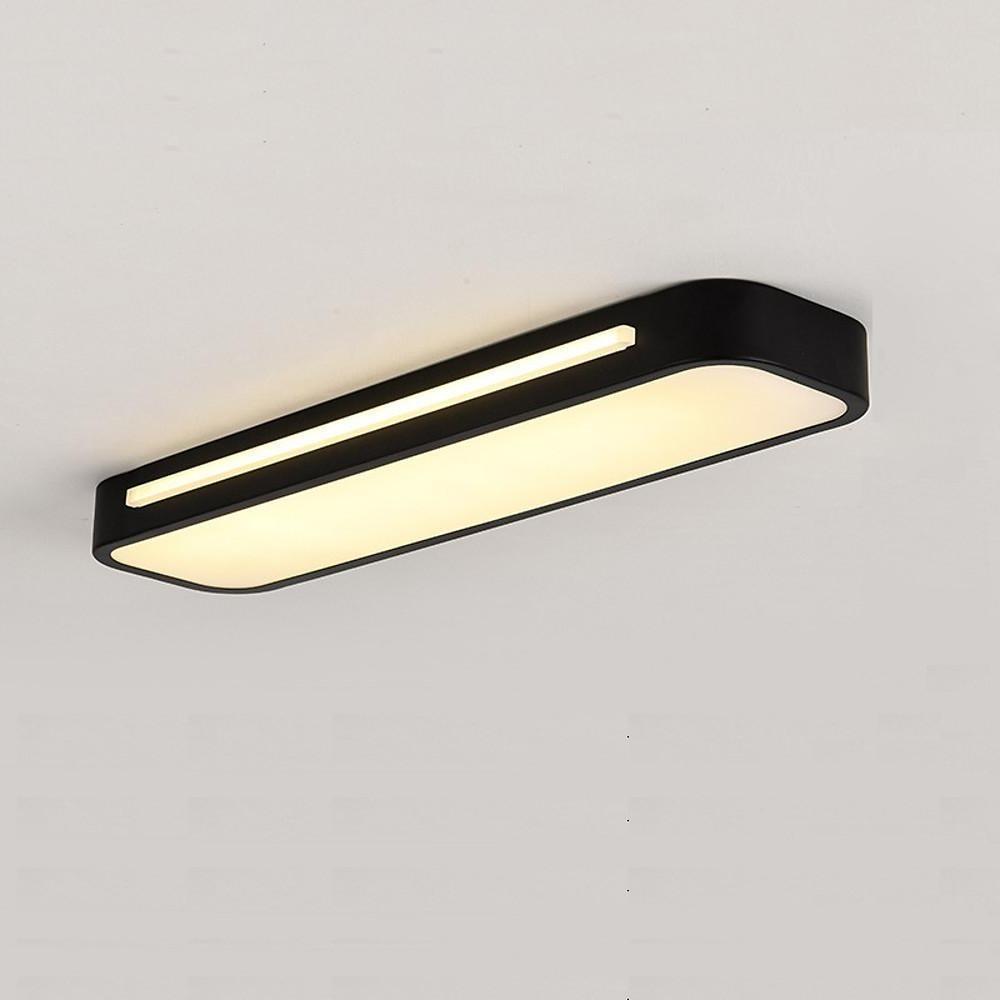 Long Oval – 19" 1-Light LED Flush Mount Minimalist Rectangular Ceiling Light
