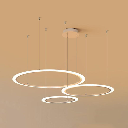 Artistic Circles LED Modern Chandelier Pendant Light
