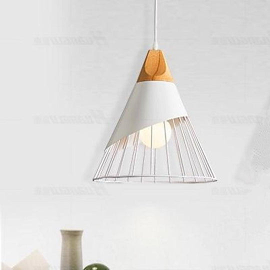 Rustic Conical Lantern LED Pendant Light