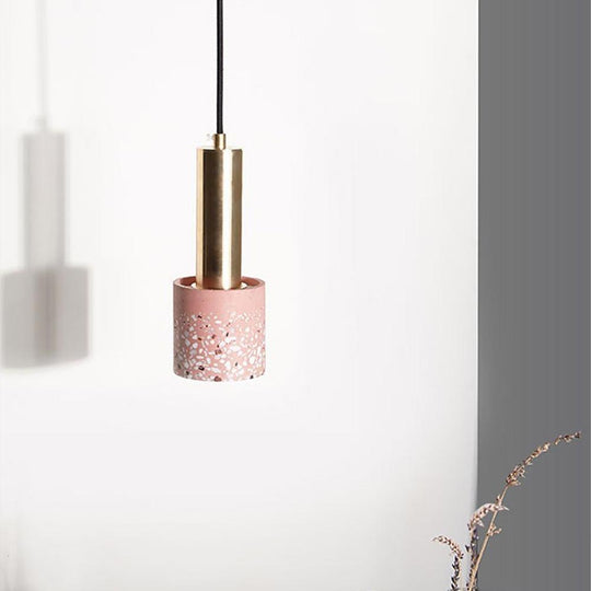 Cylinder Concrete LED Nordic Pendant Light