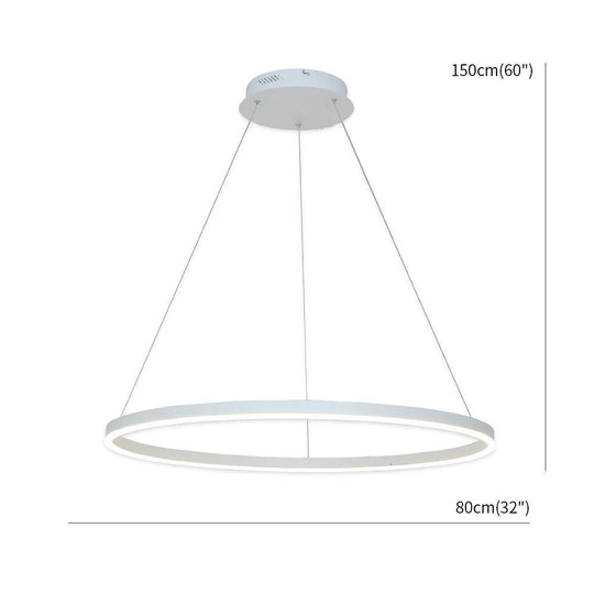 Geometric Slimline Circular Chandeliers Entry Light Dimmable Ceiling Light