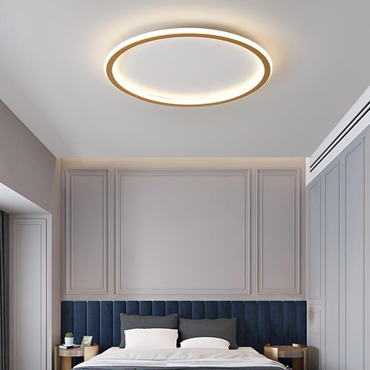 Minimalist Square and Circular Dimmable LED Flush Mount Ceiling Light